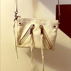Rebecca Minkoff off white leather crossbody bag